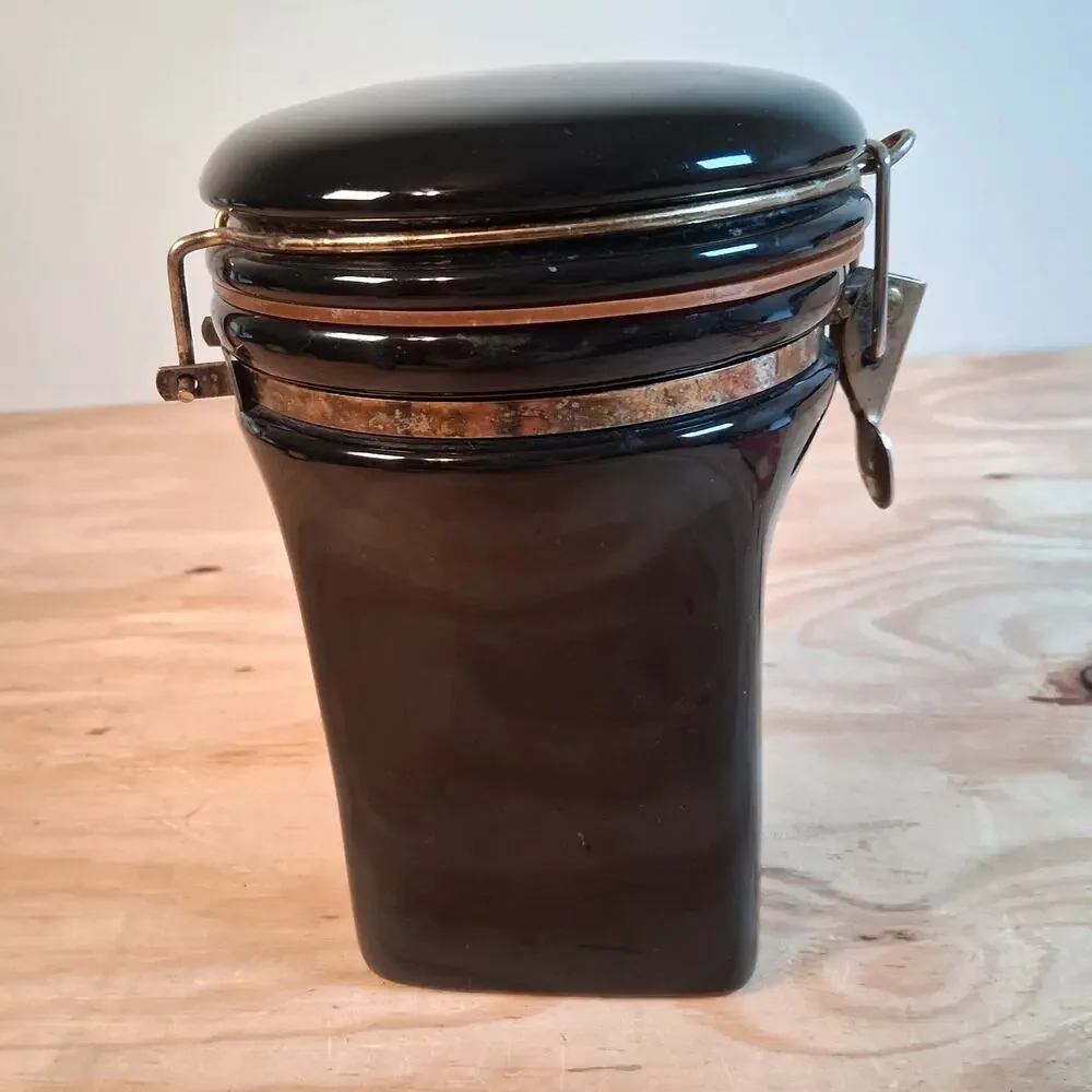 Gevalia KAFFE Canister Coat Of Arms King Of Sweden Tight Sealed Coffee Keeper